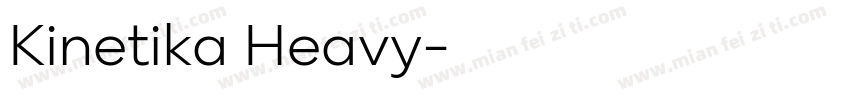 Kinetika Heavy字体转换